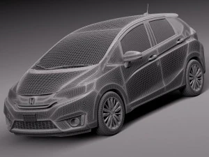 Honda Fit 2015 3D Model