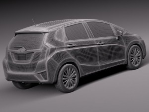 Honda Fit 2015 Modello 3D