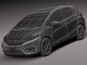 Honda Fit 2015 Modello 3D