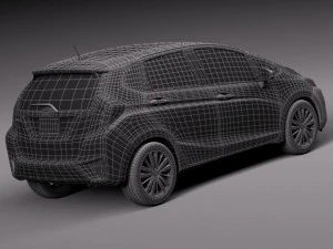 Honda Fit 2015 3D Model