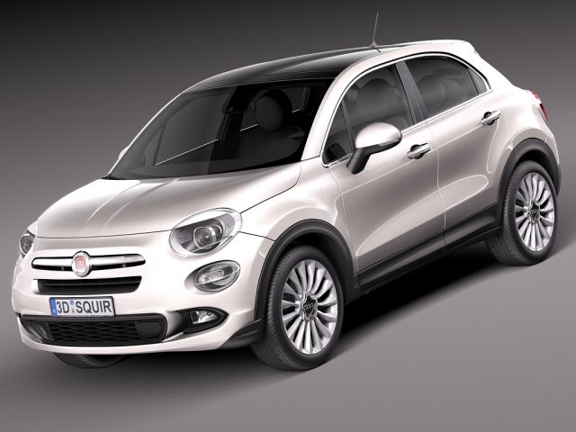 Fiat 500X 2015 Modèle 3D .c4d .max .obj .3ds .fbx .stl .blend 