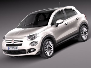Fiat 500X 2015 3Dモデル