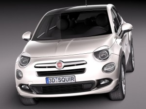 Fiat 500X 2015 Modèle 3D