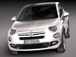 Fiat 500X 2015 3D Model