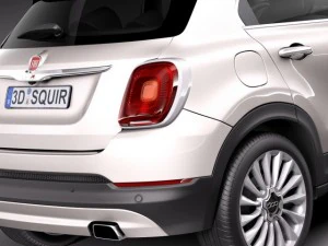 Fiat 500X 2015 3D Model