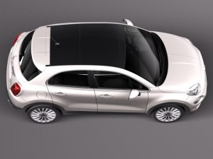 Fiat 500X 2015 Modèle 3D
