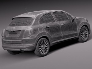 Fiat 500X 2015 Modèle 3D