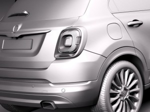 Fiat 500X 2015 Modèle 3D