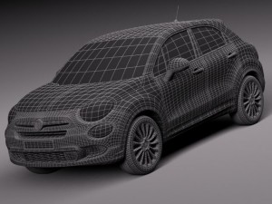 Fiat 500X 2015 Modèle 3D