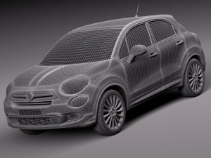 Fiat 500X 2015 Modèle 3D