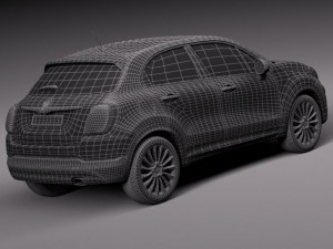 Fiat 500X 2015 Modèle 3D