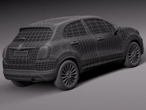 Fiat 500X 2015 3D Model
