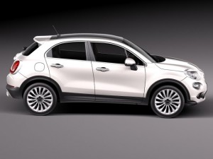 Fiat 500X 2015 Modèle 3D