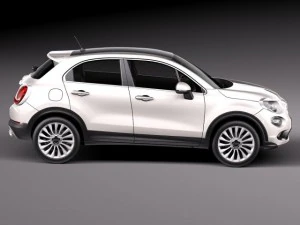 Fiat 500X 2015 3D Model