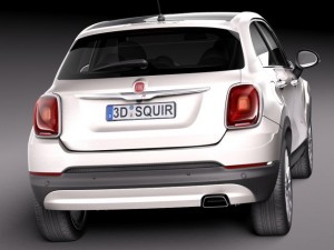 Fiat 500X 2015 Modèle 3D