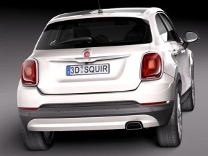 Fiat 500X 2015 3D Model