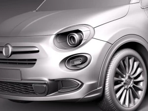 Fiat 500X 2015 3D Model