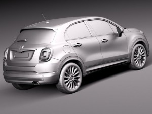 Fiat 500X 2015 Modèle 3D