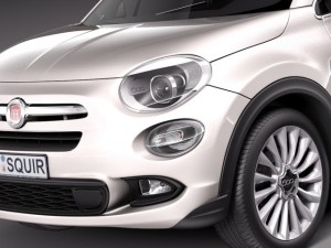 Fiat 500X 2015 Modèle 3D