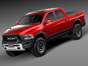 Dodge Ram 1500 Rebel 2015 3D Model