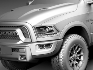 Dodge Ram 1500 Rebel 2015 Modelo 3D