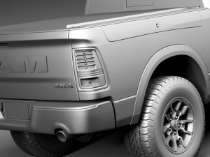 Dodge Ram 1500 Rebel 2015 Modelo 3D