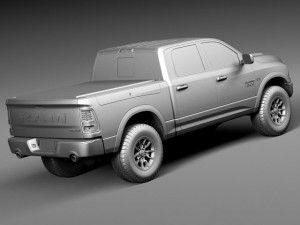 Dodge Ram 1500 Rebel 2015 Modelo 3D