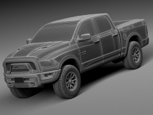 Dodge Ram 1500 Rebel 2015 Modelo 3D