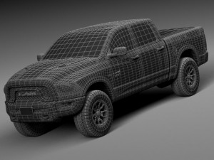 Dodge Ram 1500 Rebel 2015 Modelo 3D