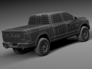 Dodge Ram 1500 Rebel 2015 Modelo 3D