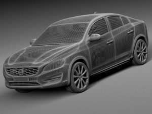 Volvo S60 Cross Country 2016 3D Модель