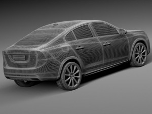 Volvo S60 Cross Country 2016 3D Модель
