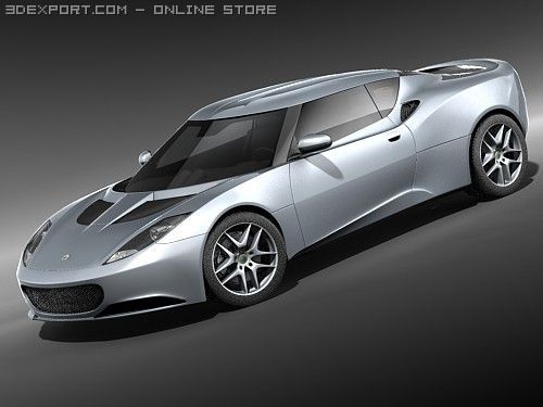 Lotus Evora 2010 3D Модель .c4d .max .obj .3ds .fbx .stl .blend 