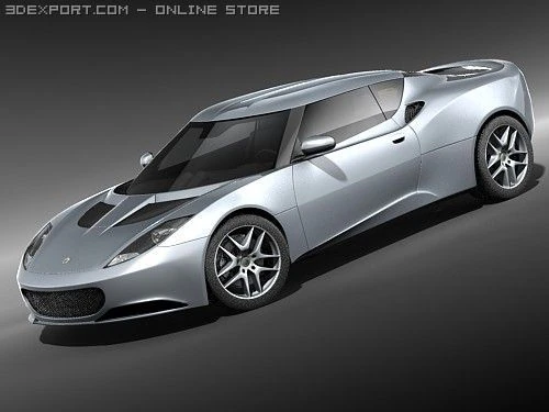 Lotus Evora 2010 3D Model .c4d .max .obj .3ds .fbx .stl .blend 