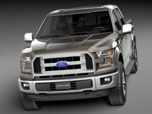 F-150 Crew Cab 2015 3D Model