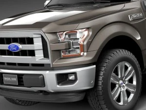 F-150 Crew Cab 2015 3D Model
