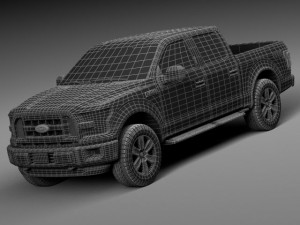 F-150 Crew Cab 2015 3Dモデル