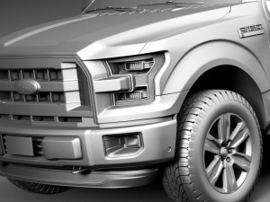 F-150 Crew Cab 2015 3Dモデル
