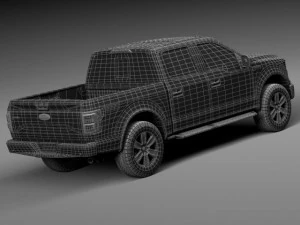 F-150 Crew Cab 2015 3D Model
