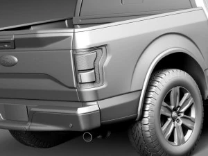 F-150 Crew Cab 2015 3D Model
