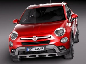 फिएट 500X क्रॉस 2015 3D मॉडल