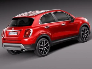 फिएट 500X क्रॉस 2015 3D मॉडल