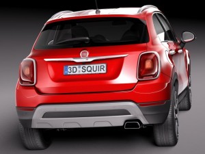 Fiat 500X Cross 2015 3Dモデル