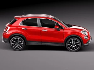 फिएट 500X क्रॉस 2015 3D मॉडल