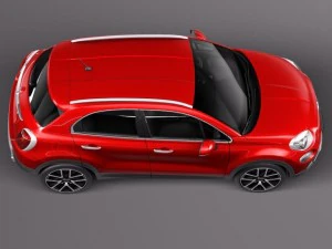 फिएट 500X क्रॉस 2015 3D मॉडल