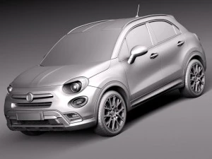 फिएट 500X क्रॉस 2015 3D मॉडल