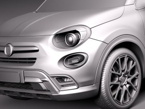 Fiat 500X Cross 2015 3Dモデル