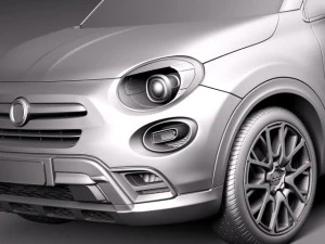 फिएट 500X क्रॉस 2015 3D मॉडल