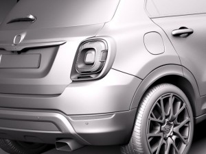 Fiat 500X Cross 2015 3Dモデル