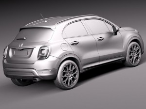 Fiat 500X Cross 2015 3Dモデル